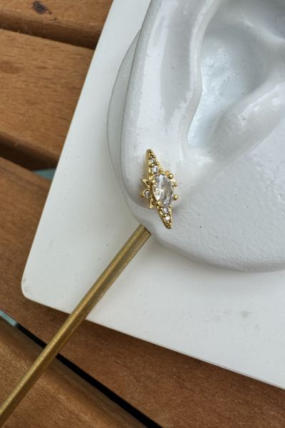 Cerrahi Çelik Piercing Gold