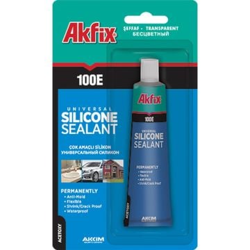 AKFİX Universal Silikon Beyaz Tüp 50 Ml.