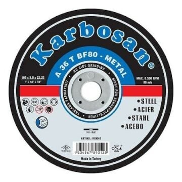 Karbosan Metal Kesme Kesici 180X3X22 mm 5 ADET