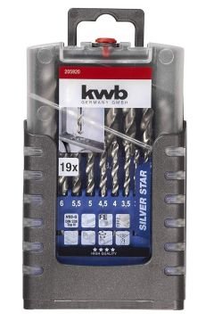 KWB Metal Matkap uç seti 19 parça 1-13 mm
