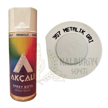 AKÇALI GRI METALİK SPREY BOYA 357