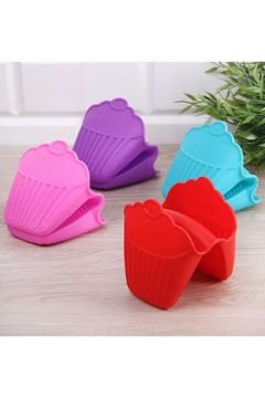 4'Lü Silikon Cupcake Model Tutaç