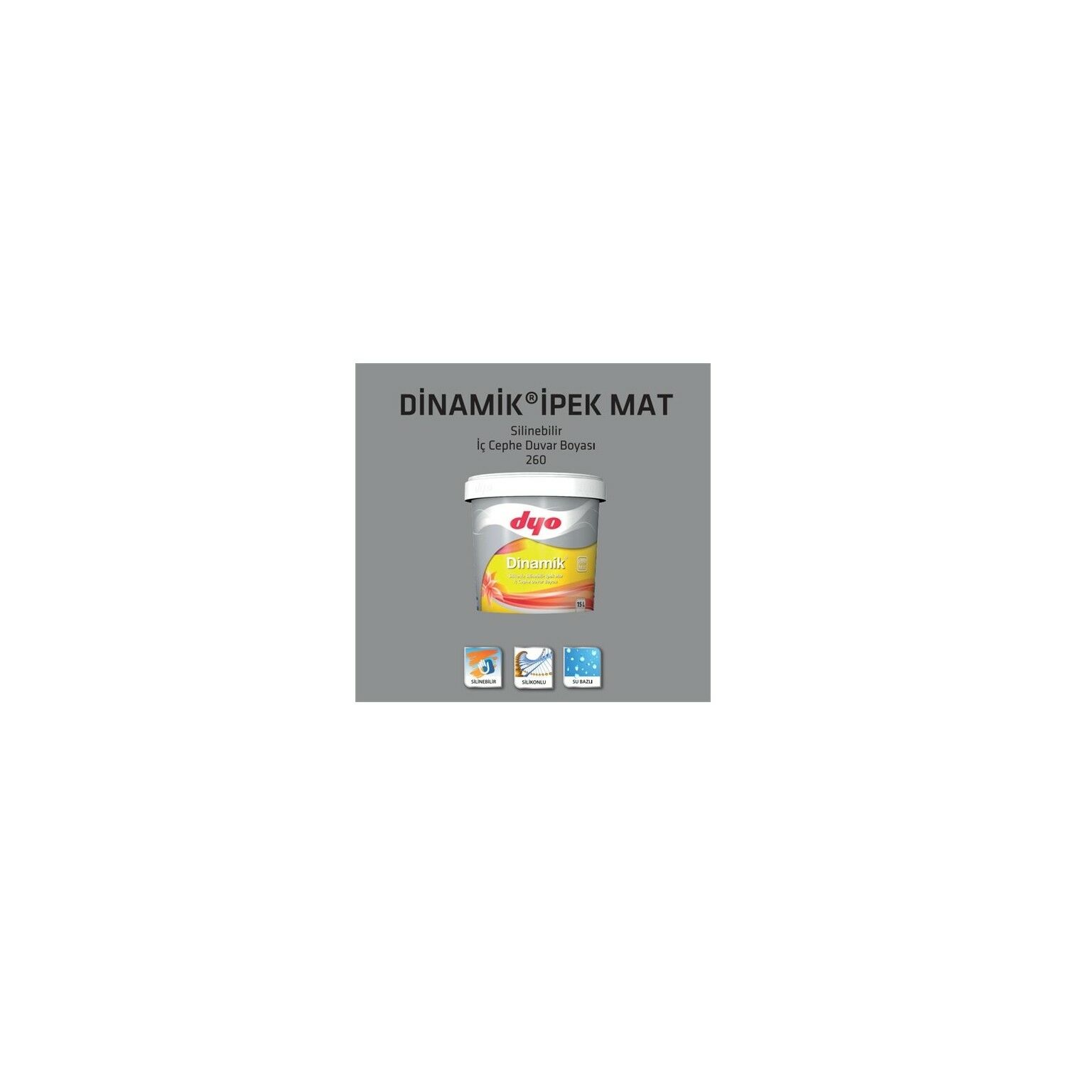Begonya KOD:0986 Dyo Dinamik Ipek Mat Iç Cephe Boyası 15 Lt.