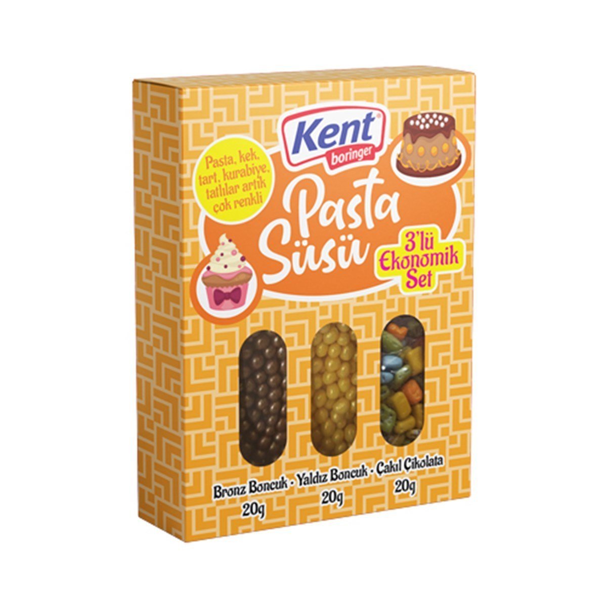 KENT BORİNGER PASTA SÜSÜ SARI KUTU 60 GR