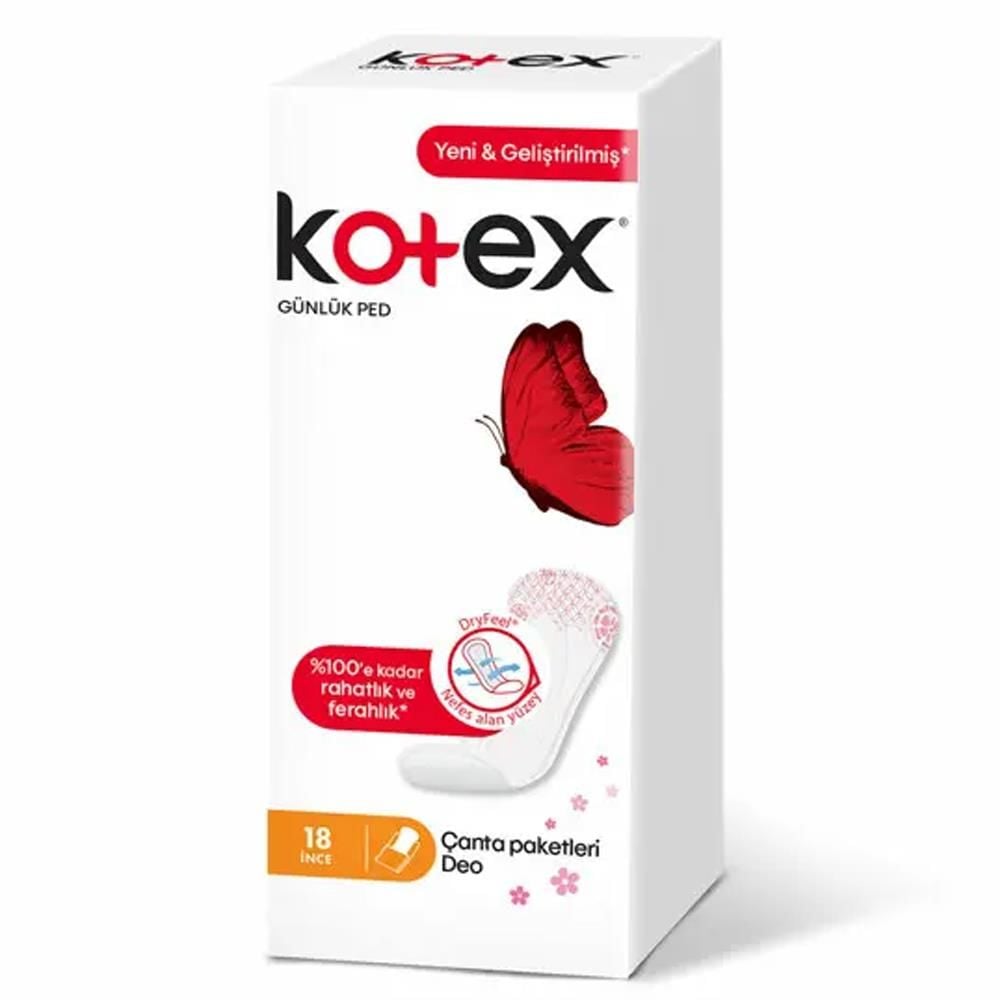 KOTEX GÜNLÜK PED İNCE 18 ADET PARFÜMLÜ