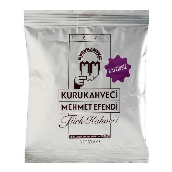 MEHMET EFENDİ TÜRK KAHVESİ 50 GR KAFEİNSİZ