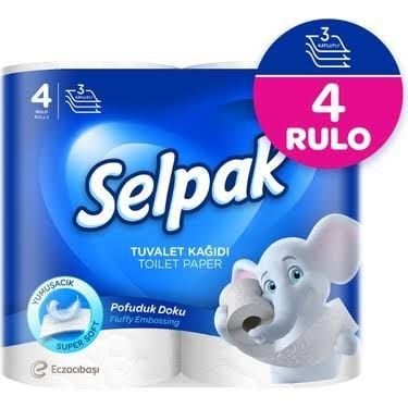 SELPAK TUVALET KAĞIDI 4 ADET