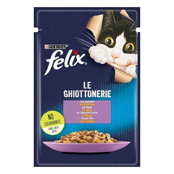 FELİX YAŞ KEDİ MAMASI KUZU ETLİ 85 GR