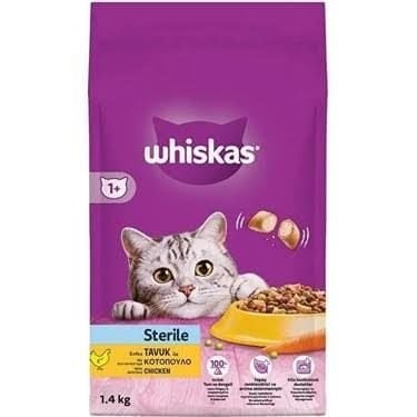 WHİSKAS KURU KEDİ MAMASI 1400 GR TAVUKLU