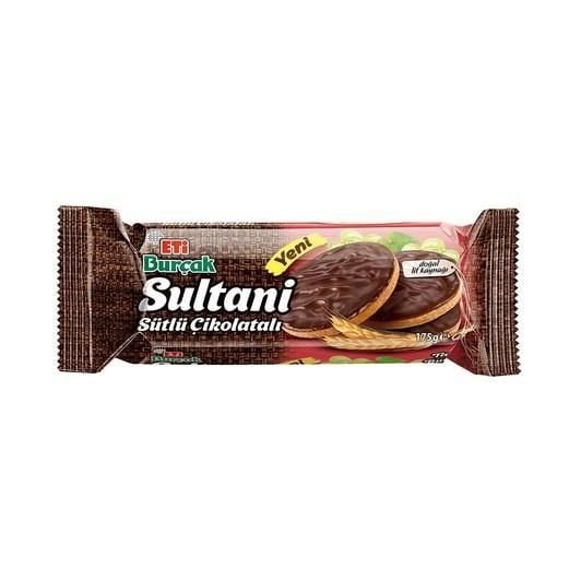 ETİ BURÇAK SULTANİ SÜTLÜ ÇİKOLATALI 175 GR