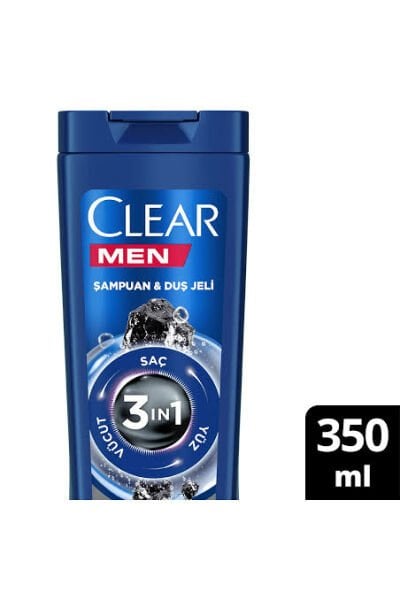 CLEAR MEN ŞAMPUAN & DUŞ JELİ 350 ML KÖMÜR