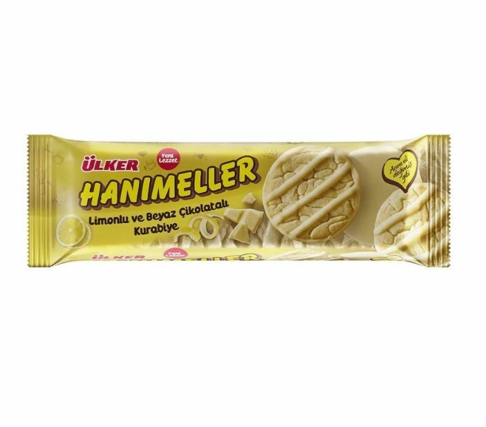 ÜLKER HANIMELLER 138 GR LİMONLU VE BEYAZ ÇİKOLATA