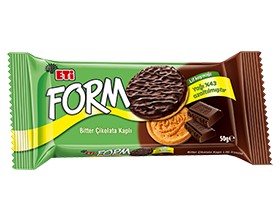 ETİ FORM ÇİKOLATA KAPLI LİFLİ BİSKÜVİ 50 GR