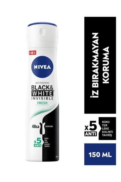 NIVEA DEO 150 ML FORMEN BLACK&WHITE FRESH