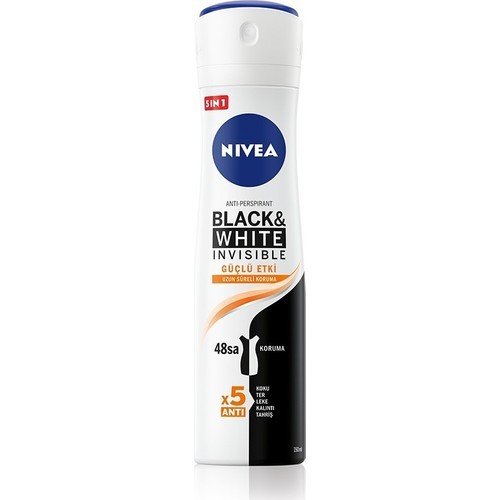 NIVEA DEO 150 ML WOMAN BLACK WHITE INVISIBL GÜÇLÜ