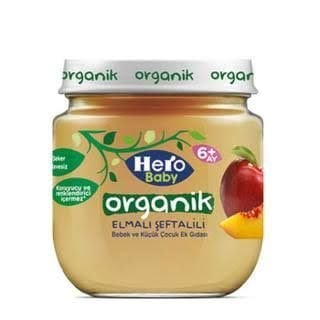 HERO ORGANİK 120 GR ELMA ŞEFTALİ