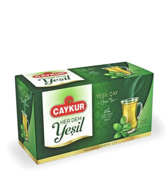 ÇAYKUR HERDEM YEŞİL BARDAK POŞEY ÇAY 25 ADET 40 GR