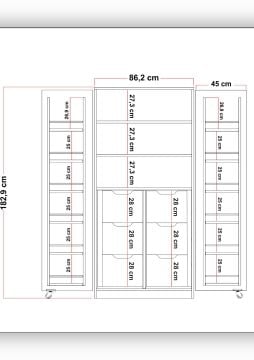 MOLİNA 6 ÇEKMECE 165 DERECE ATLANTİK