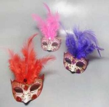 Maske Gözlük Modeli Süslü Pembe