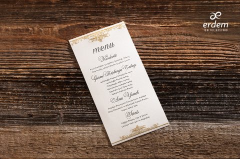 Menu Kartları