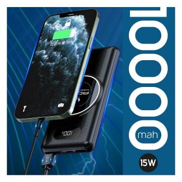 PW-01 Eliteseries™ 10000 mAh LCD Ekran Taşınabilir Şarj Aleti/Powerbank