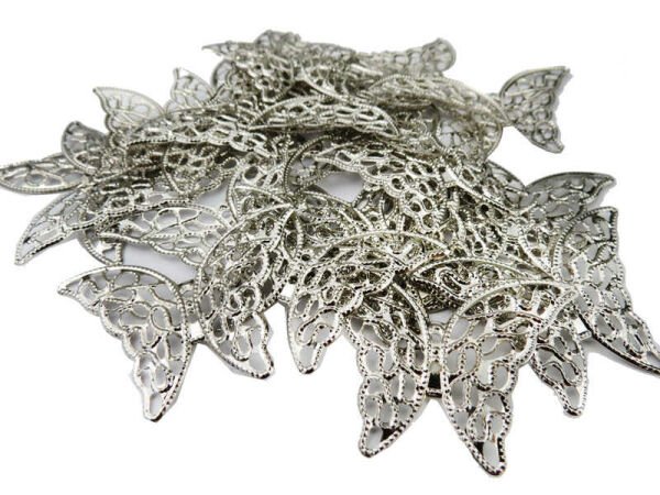 Kelebek Metal Küçük Gümüş