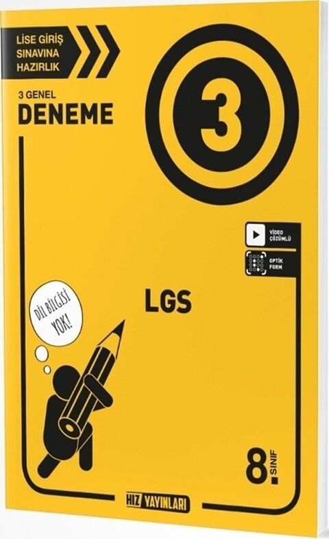 Hız Yayınları 8. Sınıf LGS 3 Deneme