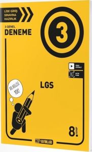 Hız Yayınları 8. Sınıf LGS 3 Deneme