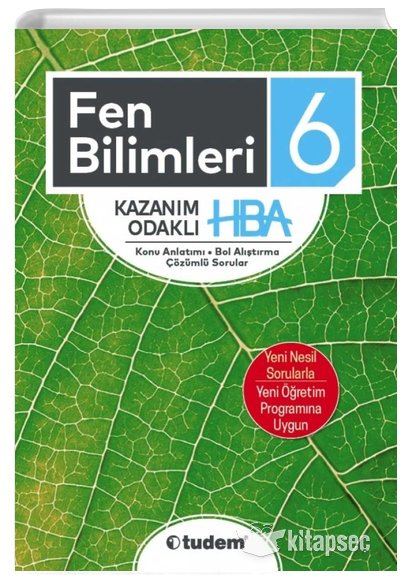 6. Sınıf Fen Bilimleri Kazanım Odaklı HBA Tudem Eğitim