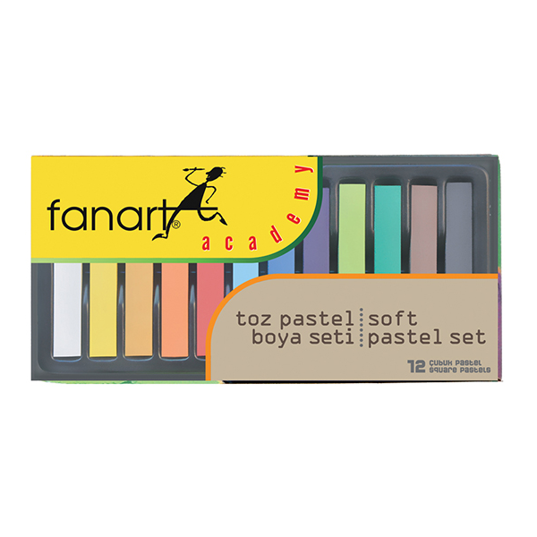Fanart Academy Toz Pastel Seti 12 li
