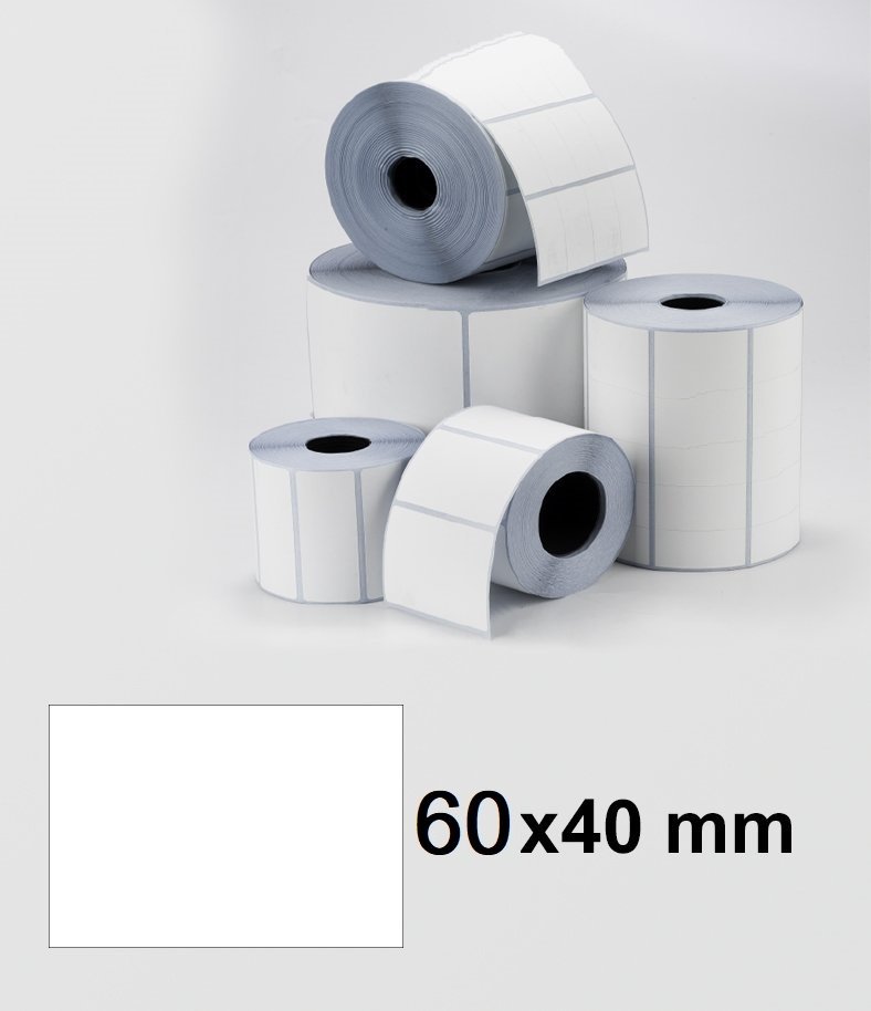 Tanex 60x40 mm Eco Termal Etiket 1'li 40mm Çap 1000'li
