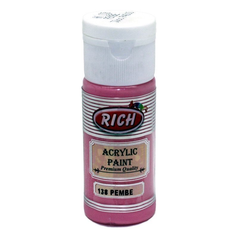Rich Akrilik Boya 30 cc -  Pembe