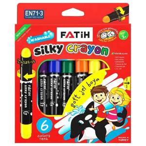 Fatih Silky Crayon Soft Jel Boya 6 Renk