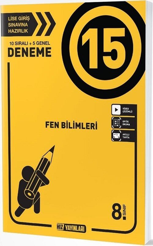 Hız Yayınları 8. Sınıf Fen Bilimleri 15 Deneme