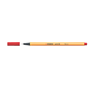 Stabilo Keçe Uçlu İnce Kalem 88 Point 0.4 MM Kırmızı 88/40