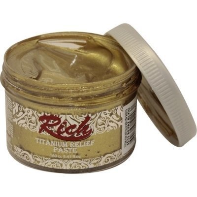 Rich Rölyef Pasta 160 CC Metalik Beyaz Altın