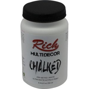 Rich Akrilik Boya Multi Decor Chalked 250 CC Beyaz
