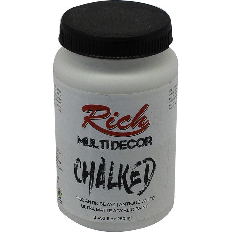 Rich Akrilik Boya Multi Decor Chalked 250 CC Antik Beyaz