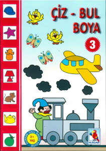 Evrensel İletişim Çiz Bul Boya 3 Boyama Kitabı 3+Yaş