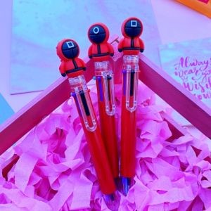 Unick Color Squid Game 6 Renk Tükenmez Kalem