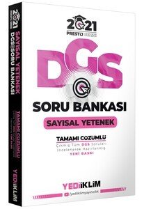 Yediiklim Yayınları 2021 Prestij Serisi DGS Sayısal Yetenek Soru Bankası