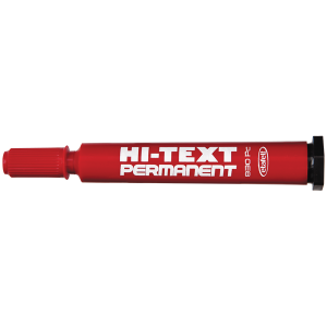 Hi-Text Markör Kesik Uçlu Kırmızı 830PC