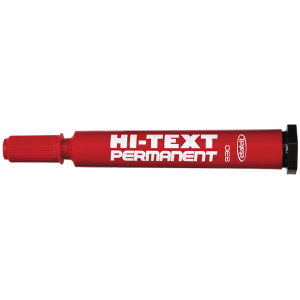 Hi-Text Markör Yuvarlak Uçlu Kırmızı 830PB