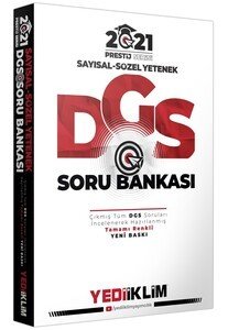 Yediiklim Yayınları 2021 Prestij Serisi DGS Sayısal Sözel Yetenek Soru Bankası(Tamamı Renkli)