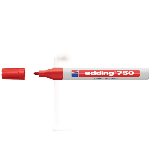 Edding Markör Dekor Boya Yuvarlak Uçlu 2-4 MM Kırmızı 750