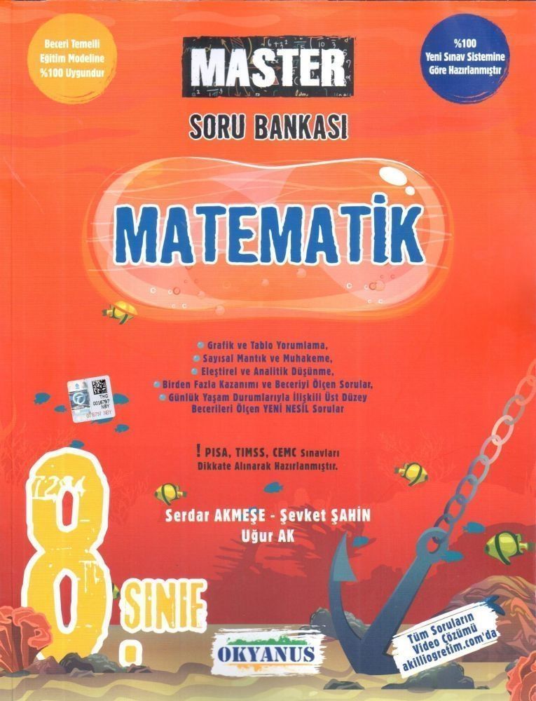 8. Sınıf LGS Master Matematik Soru Bankası Okyanus Yayınları