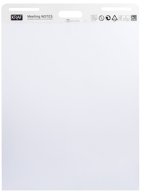 Kraf Flip Chart Kağıdı Yapışkanlı 30 Yp. 700G