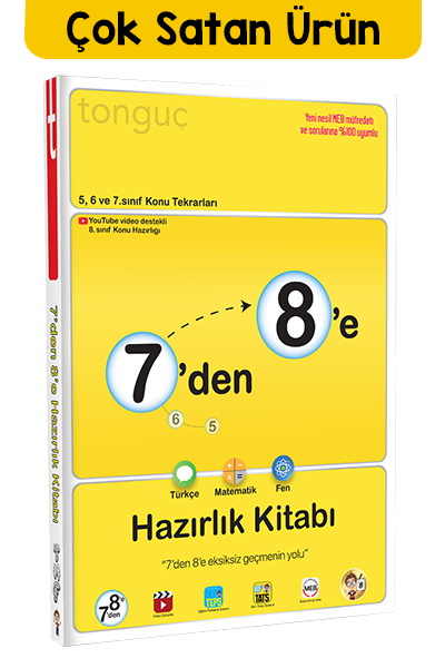 Tonguç 7'den 8'e Hazırlık Kitabı