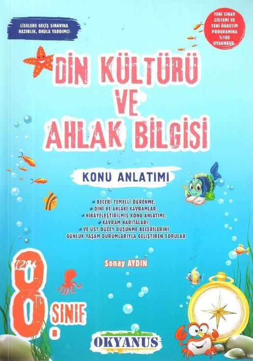 Okyanus Yayınları 8. Sınıf Din Kültürü ve Ahlak Bilgisi Konu Anlatımlı