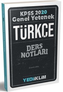 Yediiklim Yayınları 2020 KPSS Genel Yetenek Türkçe Ders Notları